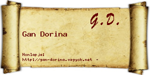 Gan Dorina névjegykártya
