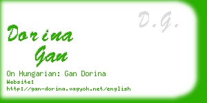 dorina gan business card